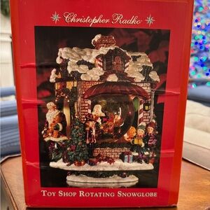 Christopher Radko Festive Toy Shop Snowglobe
